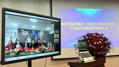 　　会议现场连线HUNOVA BUILT KFT总部